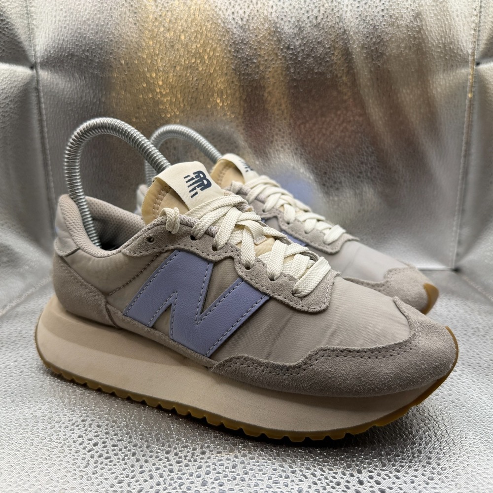 Size 3.5M/5W New Balance 237 White Gray Purple Unisex Athletic Shoes WS237GB